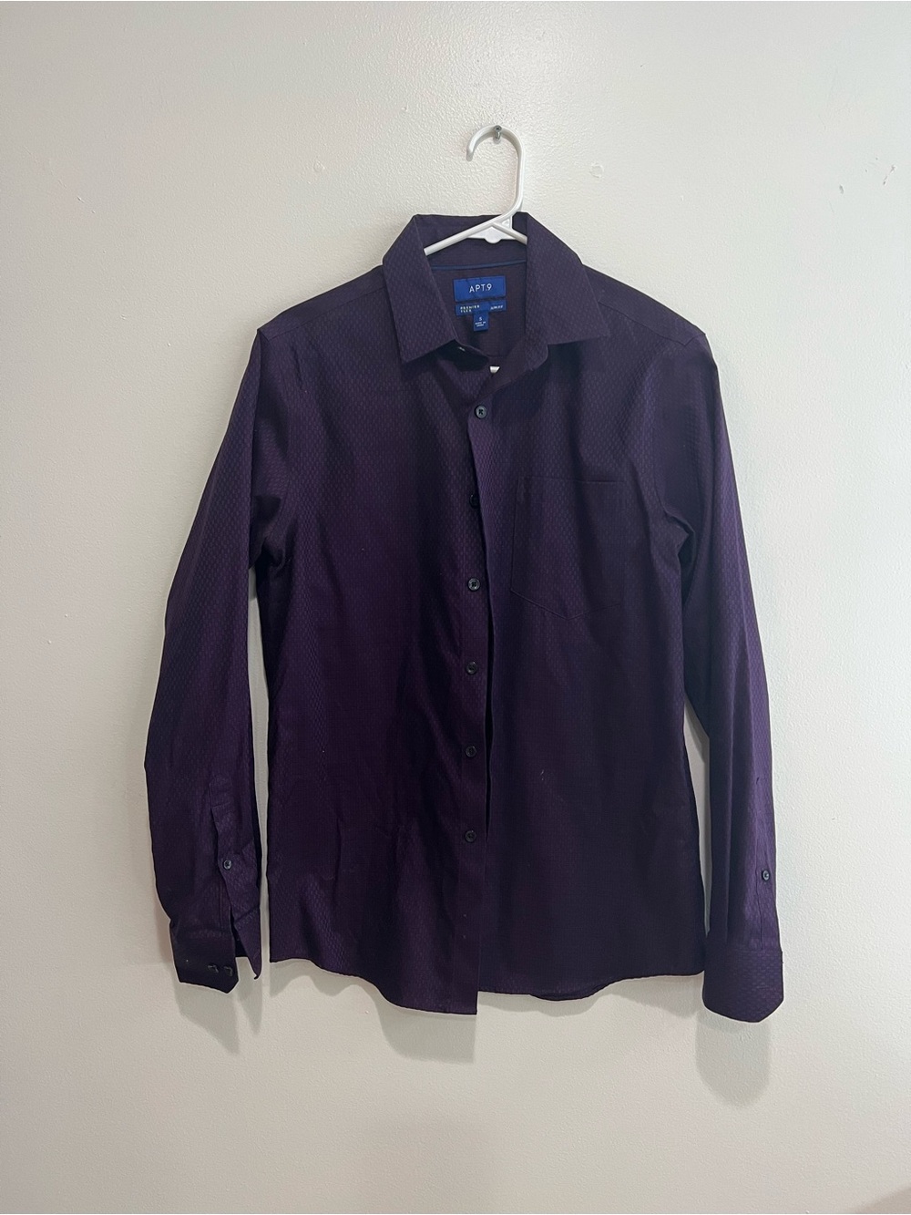 Apt. 9 Men's Dress Shirt in Deep Plum